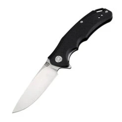 Artisan Tradition Folding Knife Black G10 Handle D2 Drop Point Plain Edge Stonewash Finish 1702P-BK