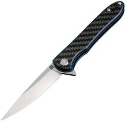 Artisan Cutlery Shark Knife Carbon Fiber Handle Plain D2 Edge 1707PS-CF