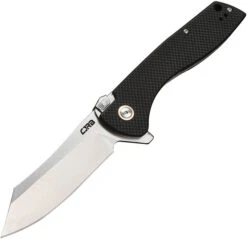 CJRB Kicker Recoil Lock Knife Black G10 Handle Plain Edge D2 Blade J1915-BK