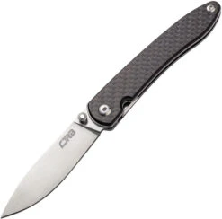 CJRB Ria Liner Lock Knife Carbon Fiber Handle Plain Sand Polish Blade J1917-CF