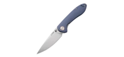 CJRB Small Feldspar Liner Lock Knife Gray G10 Handle Plain SW Blade J1912S-GYC
