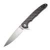 CJRB Briar Folder Knife Black Carbon Fiber Handle Plain Edge D2 Blade J1902-CF