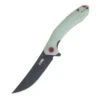 CJRB Gobi Folding Knife Natural Green G10 Handle AR-RPM9 Upswept Black Plain Blade CJ1906-BNTG