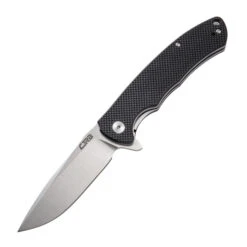 CJRB TAIGA Folder Knife Black G10 Handle Plain Edge AR-RPM9 Blade J1903-BKF