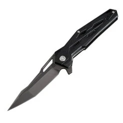 Artisan Cutlery Interceptor Knife Black G10 Handle Plain Black D2 Edge 1812P-BBK