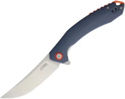 CJRB Gobi Liner Lock Knife Gray Blue G10 Handle D2 Trailing Point Plain Edge J1906GYC