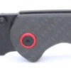 CJRB Feldspar Folding Knife Black Carbon Fiber Handle AR-RPM9 Drop Point Black Plain Blade CJ1912-BCF