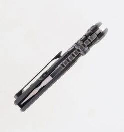 Artisan Proponent Frame Lock Folding Knife Gray Titanium Frag Pattern Handle S35VN Plain Edge Satin/Sand Polish Finish 1820G-FGY -Pocket Knife Shop ARTISAN CUTLERY 1820G FGY 02 61638.1694708506