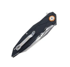 Artisan Cygnus Folding Knife Black Textured G10 Handle D2 Plain Edge Stonewash Finish 1827P-BKF -Pocket Knife Shop ARTISAN CUTLERY 1827P BKF 03 69068.1686928609