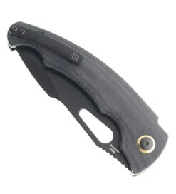 Artisan Cutlery 1860P-BMBK Folding Knife Black Micarta Handle AR-RPM9 Drop Point Plain Black Blade -Pocket Knife Shop ARTISAN CUTLERY 1860P BMBK 02 05724.1681761081