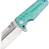 Artisan Proponent Frame Lock Knife Green Ti Handle Plain S35VN Edge ATZ-1820G-GNS
