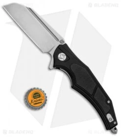 Artisan Cutlery Apache Liner Lock Knife Black/Black G-10 (3.5" Stonewash) -Pocket Knife Shop Artisan Apache LL Black Black G 10 SW ATZ1813PBBK BHQ 87133 jr bottlecap