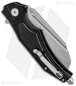 Artisan Cutlery Apache Liner Lock Knife Black/Black G-10 (3.5" Stonewash) -Pocket Knife Shop Artisan Apache LL Black Black G 10 SW ATZ1813PBBK BHQ 87133 jr side