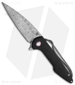 Artisan Cutlery Archaeo Liner Lock Knife Black G-10 (3.5" Damascus) ATZ1821NLBKC