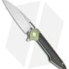 Artisan Cutlery Archaeo Frame Lock Flipper Knife Green/Blue Ti/CF (3.75" Satin)