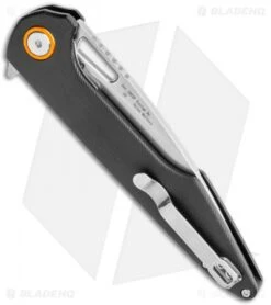 Artisan Cutlery Archaeo Liner Lock Knife Smooth Black G-10 (3.75" Stonewash) -Pocket Knife Shop Artisan Cutlery Archaeo LL Smooth Black G 10 SW ATZ1821PBKC BHQ 102915 jr side