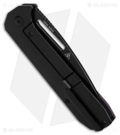 Artisan Cutlery Arion Frame Lock Knife Purple Fat Carbon/Ti (3.6" PVD S35VN) -Pocket Knife Shop Artisan Cutlery Arion FLK Purple Fat Carvon Ti 3in Black BHQ 175256 td side