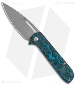 Artisan Cutlery Arion Ti Frame Lock Knife Arctic Storm Fat Carbon (3.6" BB)