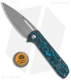 Artisan Cutlery Arion Ti Frame Lock Knife Arctic Storm Fat Carbon (3.6" BB) -Pocket Knife Shop Artisan Cutlery Arion Ti FL Arctic Storm Fat Carbon BB BHQ 147530 jr bottlecap