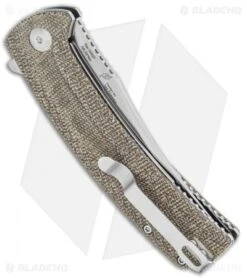 Artisan Cutlery Arroyo Liner Lock Knife OD Green Micarta (3.4" Satin) 1845P-ODG -Pocket Knife Shop Artisan Cutlery Arroyo OD Green Micarta SW 1845P ODG BHQ 119572 jr side