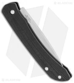 Artisan Cutlery Biome Slip Joint Knife Black G-10 (2.8" Satin) 1840P-BK -Pocket Knife Shop Artisan Cutlery Biome SJ Black G 10 Satin 1840P BK BHQ 113179 jr side