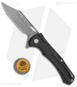 Artisan Cutlery Blowback Recoil-Lock Knife Black Titanium (3.7" Damascus) -Pocket Knife Shop Artisan Cutlery Blowback Recoil Lock Black Ti Damascus 1822G BK BHQ 113183 jr bottlecap