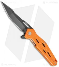 Artisan Cutlery Bombardier Liner Lock Knife Orange G-10 (3.45" Black D2)