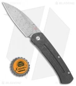Artisan Cutlery Centauri Frame Lock Knife Carbon Fiber (3" Damascus) 1839GSD-CF -Pocket Knife Shop Artisan Cutlery Centauri Frame Lock knife Carbon Fiber 2.9in Damascus 1839GSD CF BHQ 114055 LS Bottlecap