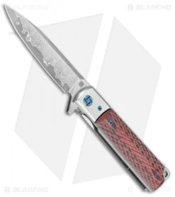 Artisan Cutlery Classic Liner Lock Knife Brown G-10 (3.8" Damascus)