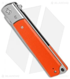 Artisan Cutlery Classic Liner Lock Knife Orange G-10 (3.8" Satin) -Pocket Knife Shop Artisan Cutlery Classic Textured Orange G10 satin BHQ 87214 er spine