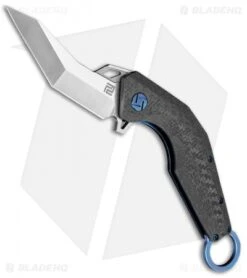 Artisan Cutlery Cobra Liner Lock Karambit Knife CF/Blue (3.5" Satin M390)