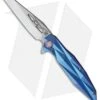 Artisan Cutlery Cygnus Frame Lock Knife Blue Titanium (3.54" Satin)