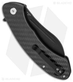 Artisan Cutlery Eterno Liner Lock Knife Carbon Fiber (3.5" Black D2) -Pocket Knife Shop Artisan Cutlery Eterno LL CF Black BHQ 95810 jr side