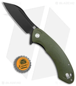 Artisan Cutlery Eterno Liner Lock Knife Smooth OD Green G-10 (3.5" Black D2) -Pocket Knife Shop Artisan Cutlery Eterno LL OD Green G 10 Black BHQ 95811 jr bottlecap