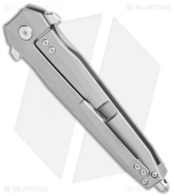 Artisan Cutlery Hornet Frame Lock Knife Gray Titanium (3.5" Satin S35VN) -Pocket Knife Shop Artisan Cutlery Hornet LL Gray Ti Satin ATZ1810GGYS BHQ 90023 jr side