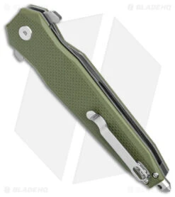 Artisan Cutlery Hornet Liner Lock Knife OD Green G-10 (3.54" Satin D2) -Pocket Knife Shop Artisan Cutlery Hornet LL OD Green G 10 Satin BHQ 90561 jr side