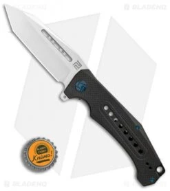 Artisan Cutlery Jungle Liner Lock Knife Textured Black G-10 (3.8" Stonewash) -Pocket Knife Shop Artisan Cutlery Jungle Black G10 SW BHQ 87205 er bottlecap