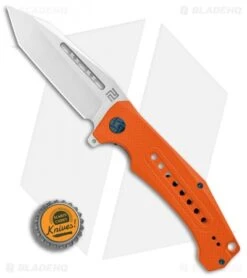 Artisan Cutlery Jungle Liner Lock Knife Orange G-10 (3.8" Stonewash) -Pocket Knife Shop Artisan Cutlery Jungle Orange G10 SW BHQ 87209 er bottlecap