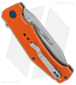 Pocket Knife Shop -Pocket Knife Shop Artisan Cutlery Jungle Orange G10 SW BHQ 87209 er side