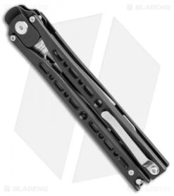 Artisan Cutlery Kinetic-Tool Automatic Butterfly Tool Black Titanium (4" SW) -Pocket Knife Shop Artisan Cutlery Kinetic Tool Auto Butterfly Black Ti SW BHQ 112061 jr side