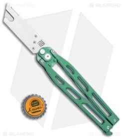 Artisan Cutlery Kinetic-Tool Automatic Butterfly Tool Green Ti (2.8" SW) -Pocket Knife Shop Artisan Cutlery Kinetic Tool Auto Butterfly Opener Tool Green Ti 1823GO GN BHQ 95863 jr bottlecap
