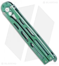 Artisan Cutlery Kinetic-Tool Automatic Butterfly Tool Green Ti (2.8" SW) -Pocket Knife Shop Artisan Cutlery Kinetic Tool Auto Butterfly Opener Tool Green Ti 1823GO GN BHQ 95863 jr side