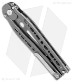 Artisan Cutlery Kinetic-Tool Automatic Butterfly Tool Gray Steel (4" Gray) -Pocket Knife Shop Artisan Cutlery Kinetic Tool Auto Butterfly Tool Gray Aluminum Gray 1831 GY BHQ 107382 jr side