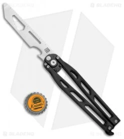 Artisan Cutlery Kinetic-Tool Automatic Butterfly Tool Black Ti (4" Satin) -Pocket Knife Shop Artisan Cutlery Kinetic Tool Auto Butterfly Tool Gray Black Ti Satin 1823G BK BHQ 94495 jr bottlecap