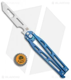 Artisan Cutlery Kinetic-Tool Automatic Butterfly Tool Blue Ti (4" Satin) -Pocket Knife Shop Artisan Cutlery Kinetic Tool Auto Butterfly Tool Gray Blue Ti Satin 1823G BU BHQ 94496 jr bottlecap