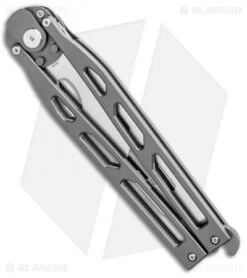Artisan Cutlery Kinetic-Tool Automatic Butterfly Tool Gray Stainless (4" Satin) -Pocket Knife Shop Artisan Cutlery Kinetic Tool Auto Butterfly Tool Gray SS Satin 1823P GY BHQ 95172 jr side