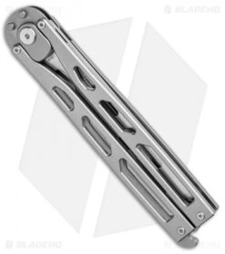 Artisan Cutlery Kinetic-Tool Automatic Butterfly Tool Gray Ti (4" Satin) -Pocket Knife Shop Artisan Cutlery Kinetic Tool Auto Butterfly Tool Gray Ti Satin 1823G GY BHQ 94480 jr side