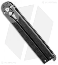 Artisan Cutlery Kinetic-Tool Automatic Butterfly Tool Flat Black G-10 (2.8" SW) -Pocket Knife Shop Artisan Cutlery Kinetic Tool Auto Butterfly Tool Opener Curved Black G 10 1823PO BKF BHQ 95868 jr side