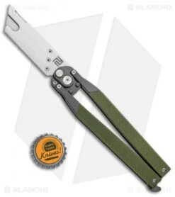 Artisan Cutlery Kinetic-Tool Automatic Butterfly Tool Green G-10 (2.8" SW) -Pocket Knife Shop Artisan Cutlery Kinetic Tool Auto Butterfly Tool Opener Curved Green G 10 1823PO GNF BHQ 95869 jr bottlecap