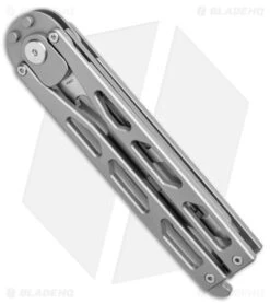 Artisan Cutlery Kinetic-Tool Automatic Butterfly Tool Titanium (3.3" Stonewash) -Pocket Knife Shop Artisan Cutlery Kinetic Tool Auto Butterfly Tool Ti SW BHQ 144900 jr side
